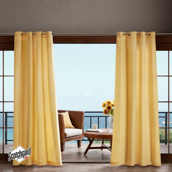 Shop Madison Park Mission Solid 3m Scotchgard Outdoor Curtain