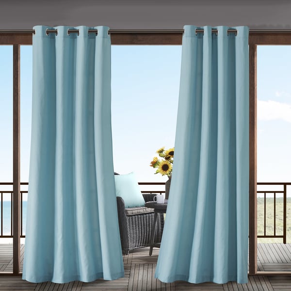 Madison Park Mission Solid 3M Scotchgard Outdoor Curtain Panel - Free ...
