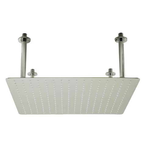 ALFI brand Square Brushed Solid Stainless Steel 20-inch Rain Shower Head