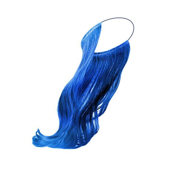 Shop Secret Color Blue Headband Hair Extensions Overstock 11777539