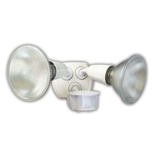 Coleman Cable L6003WH 180° Twin Head Motion Activated Security Flood Light Coleman Cable L6003WH 180° Twin Head Motion Activated Security Flood Light