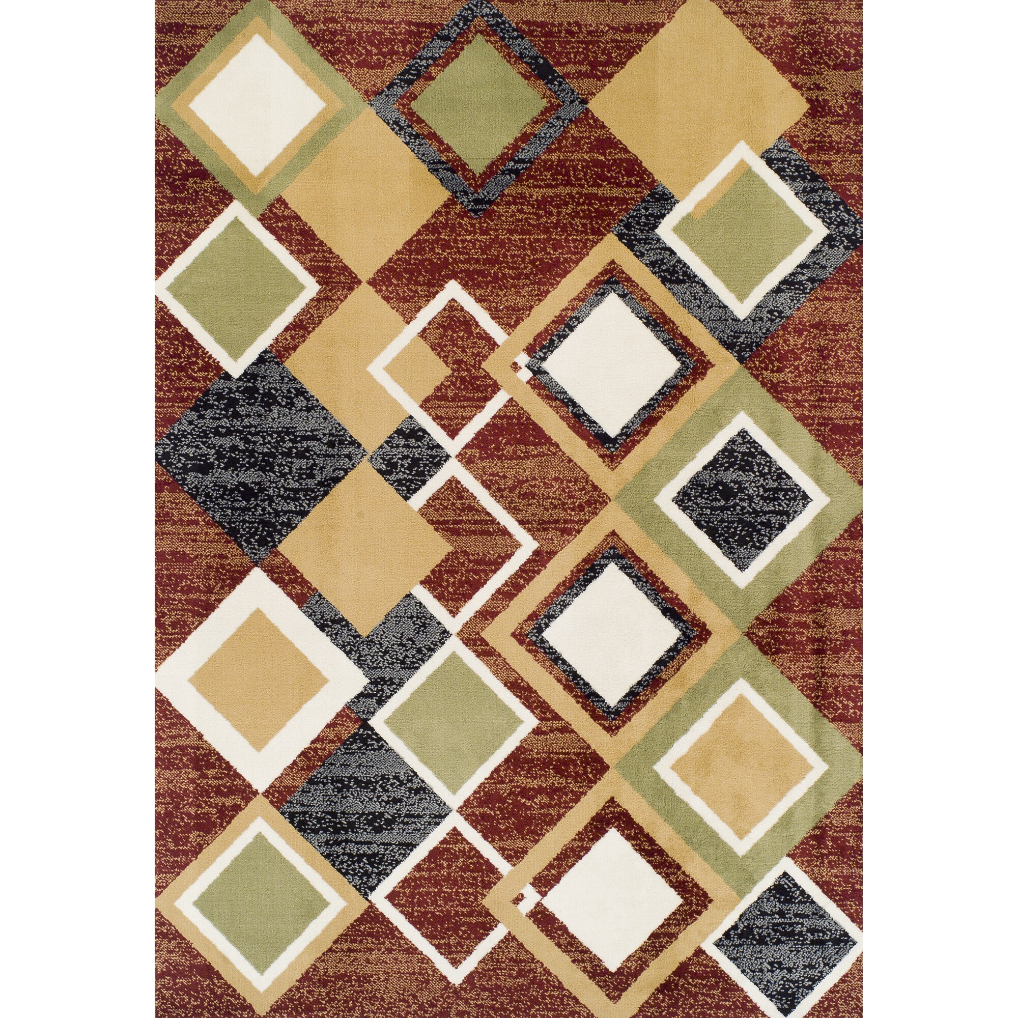 Achim Argyle Multicolor Olefin Machinemade Rug (5'2 x 7'7) multi