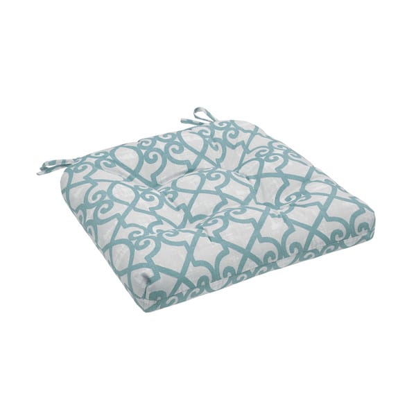 Madison Park Crystal Aqua Printed Fretwork 3M Scotchgard Outdoor Cushion Bed Bath & Beyond