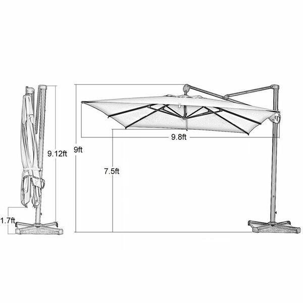 costway patio umbrella base 4-Piece 20L Cantilever Offset Patio Umbrella Base