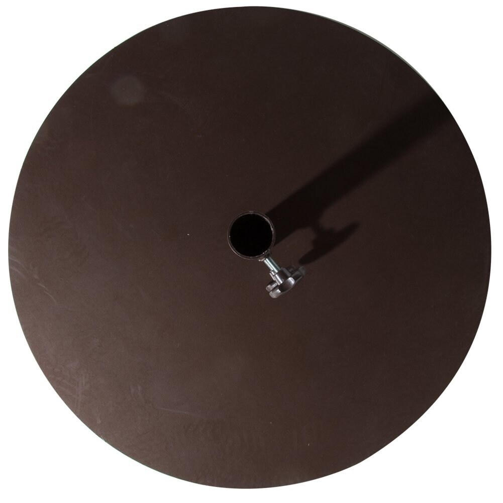 Shop Black Friday Deals On Abba Patio Brown Steel 28 Inch Round Market Umbrella Base Overstock 11778434