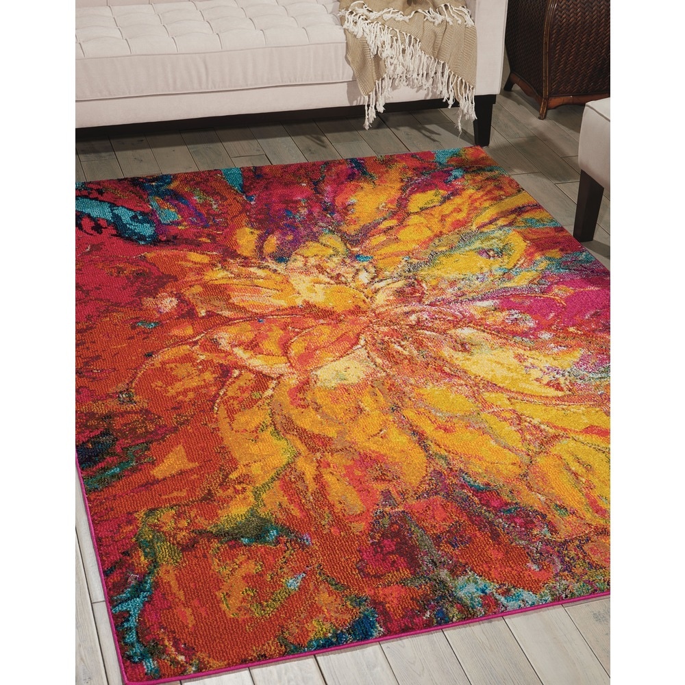 Nourison Celestial Abstract Colorful Area Rug | eBay