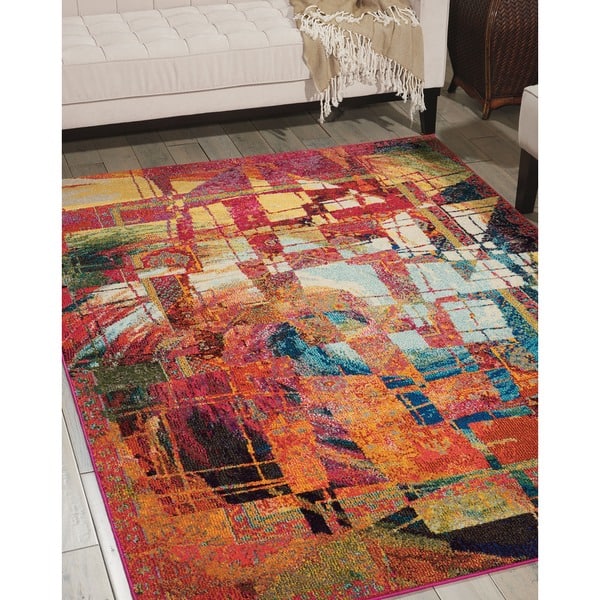 slide 2 of 9, Nourison Celestial Abstract Colorful Area Rug