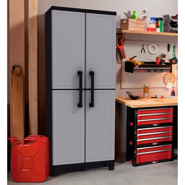 Shop Space Winner Plastic Utility Storage Cabinet With Adjustable