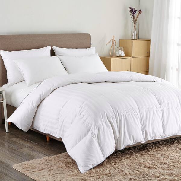 Shop Puredown Cotton White Down Comforter Free Shipping Today