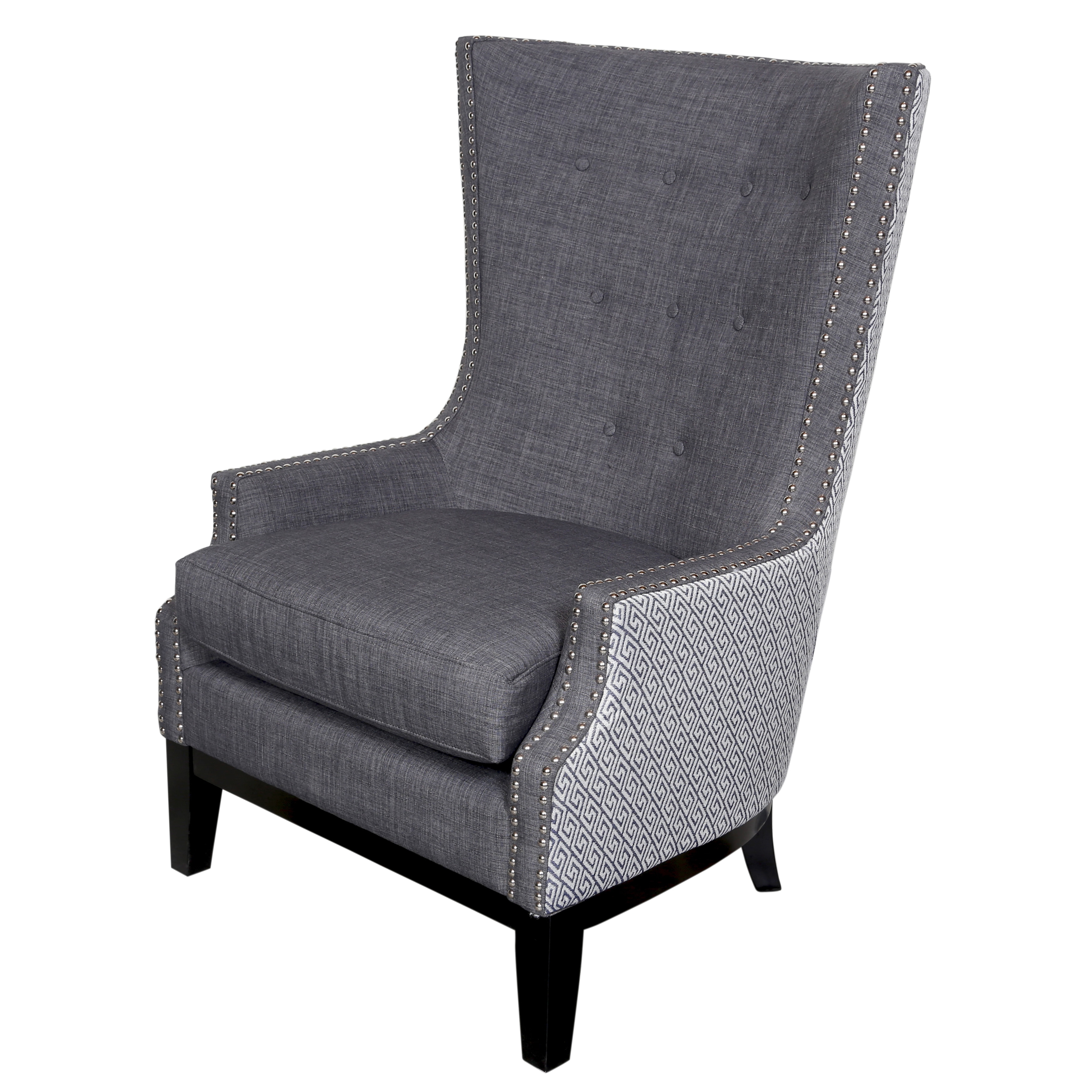 Shop Handmade Draper Lilian Tufted High Wing Back Chair 43 X 27