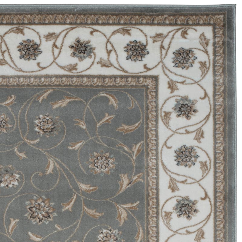 Admire Home Living Plaza Floral Scroll Area Rug
