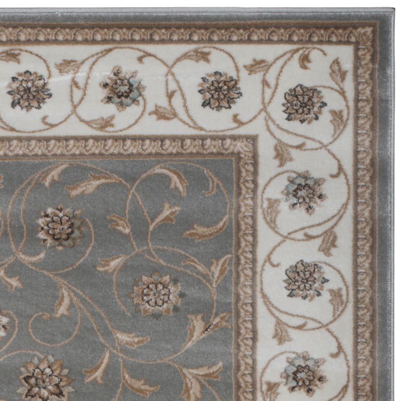 Admire Home Living Plaza Floral Scroll Area Rug