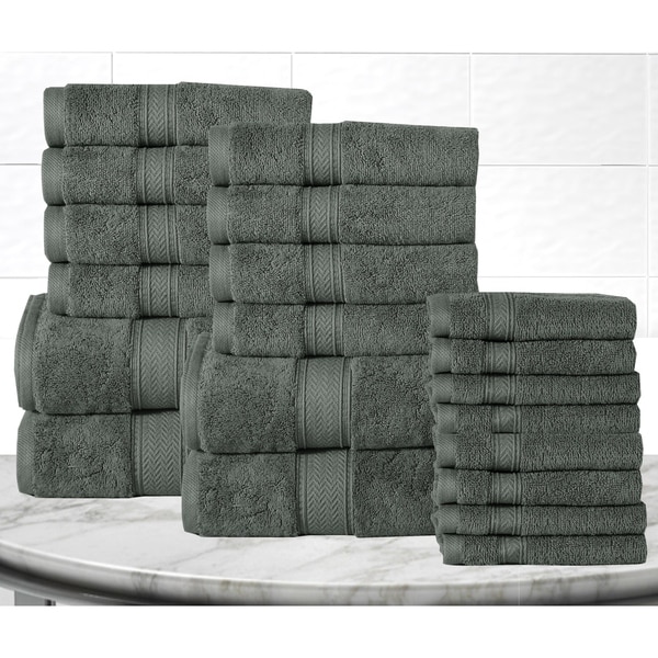 Casa Platino Soft and Luxurious Cotton 600 GSM 20-piece Towel Set