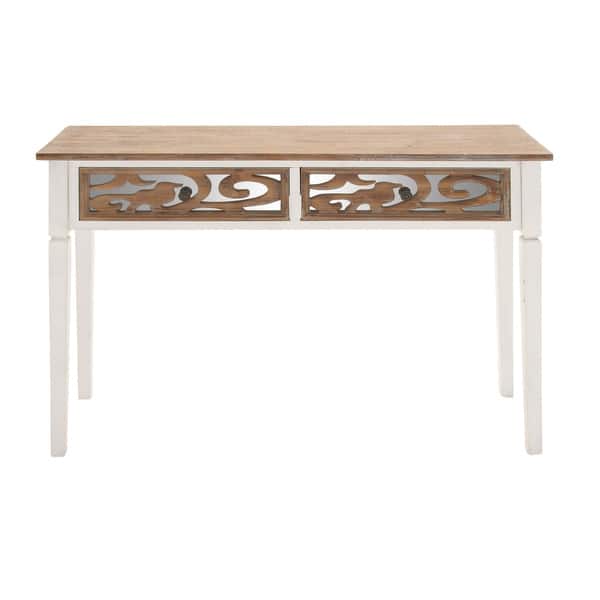 47-inch Ornate Wood Mirror Console Table - Overstock - 11782005