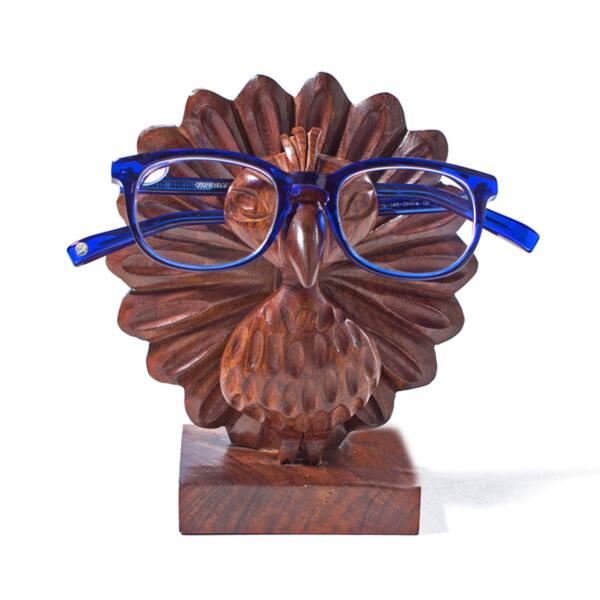 slide 2 of 2, Peacock Eyeglass Holder