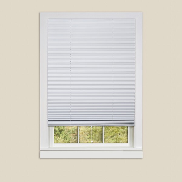 Achim 1-2-3 Vinyl Room Darkening White Pleated Window Shade - 6 Pack