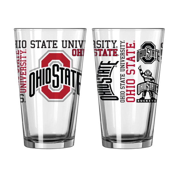 Ohio State Buckeyes 16-Ounce Spirit Pint Glass Set. Opens flyout.
