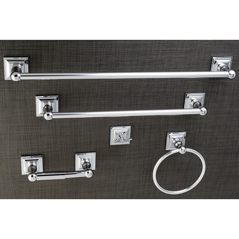 Kingston Brass Acerra 5-piece Bathroom Accessory Set - Polished chrome