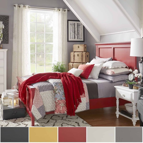Preston Full-sized Wood Panel Headboard Bed by iNSPIRE Q Junior