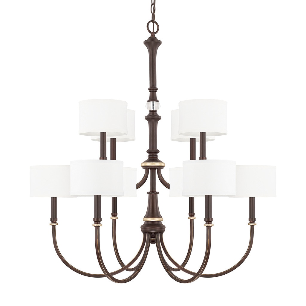 Asher 10-light Champagne Bronze Chandelier - Chandeliers For Bedrooms by Overstock.com