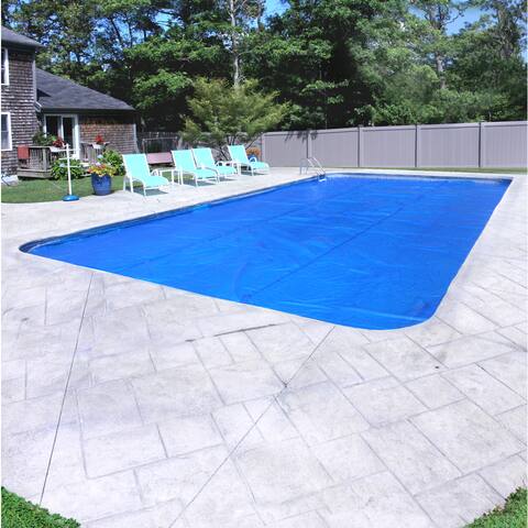 Pool Mate Premium 10-Year Blue/Silver Solar Blanket for In-ground Swimming Pool