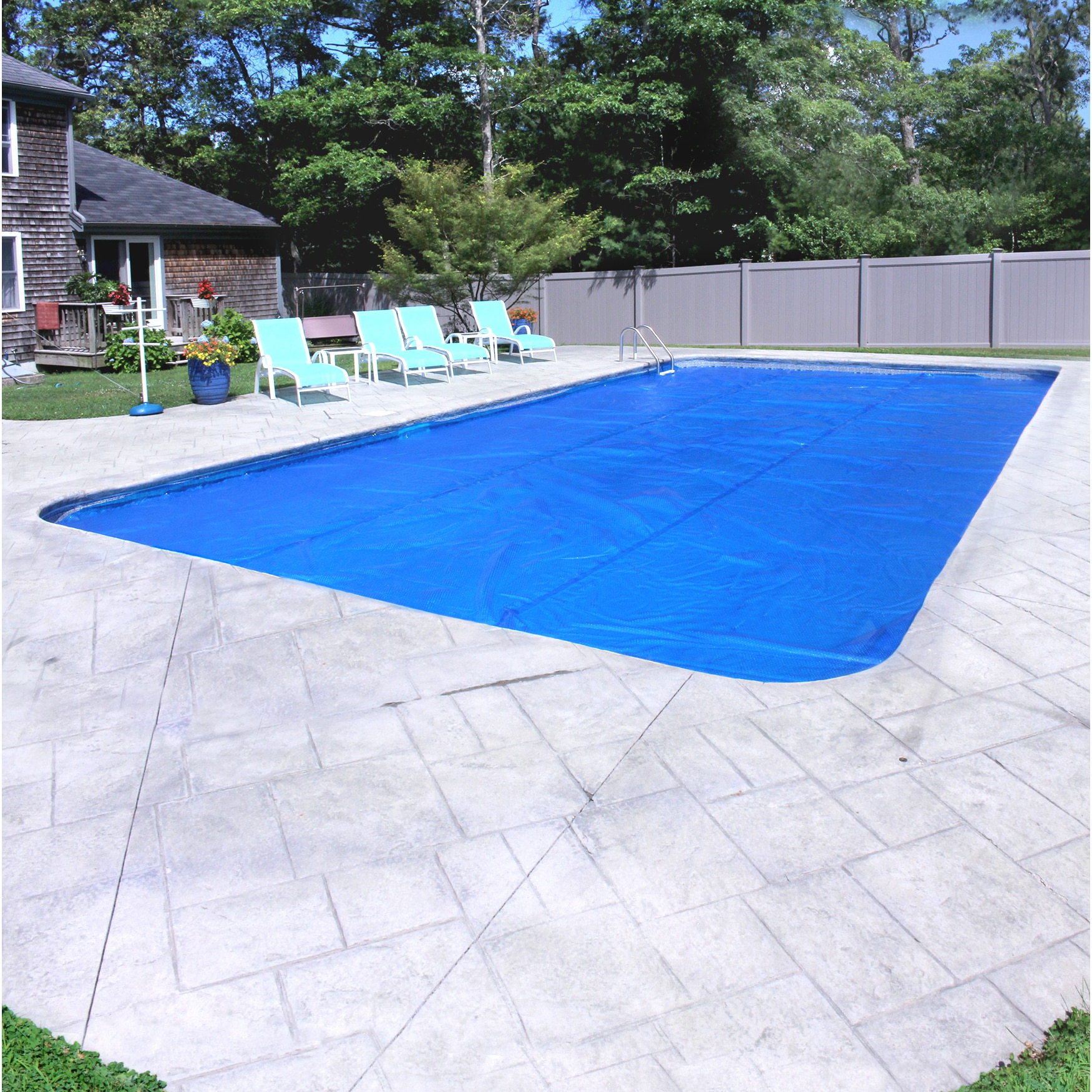 Pool Mate Deluxe 3-Year Blue Solar Blanket for In-...