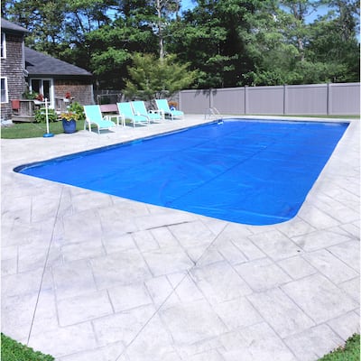 Pool Mate Deluxe 3-Year Blue Solar Blanket for In-Ground Swimming Pools