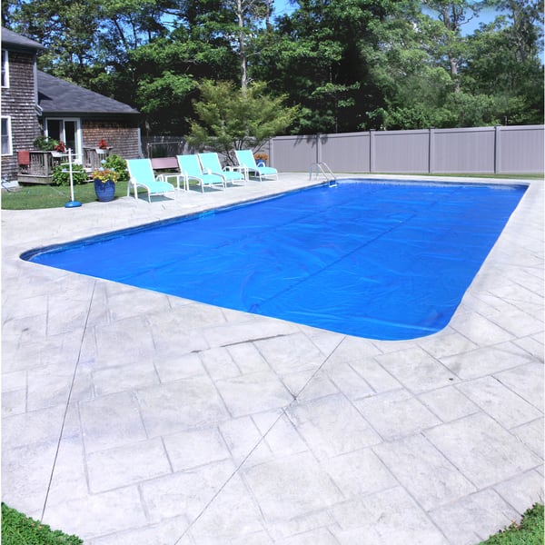Pool Mate Deluxe 3-Year Blue Solar Blanket for In-Ground Swimming Pools