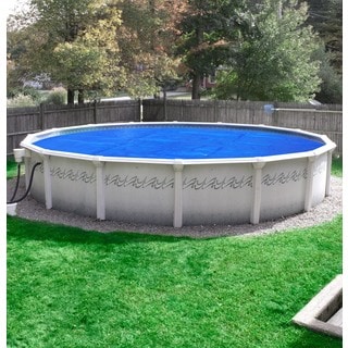 Pool Mate Deluxe 5-year Blue/Silver Polypropylene Above Ground Swimming Pool Solar Blanket