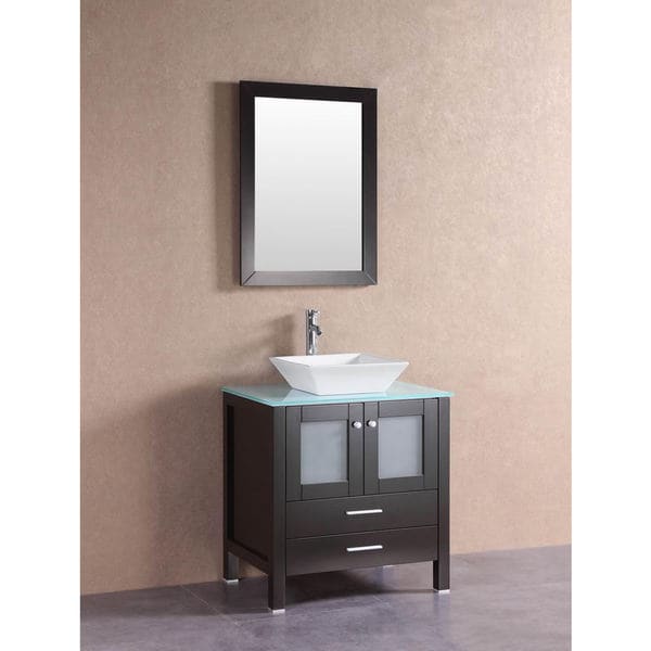 Shop Belvedere Modern Espresso 30 Inch Bathroom Vanity With