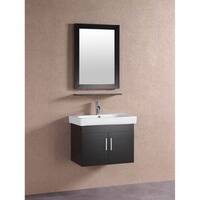 floating vanity bathroom inch 28 modern single belvedere espresso vanities bath brown faucet sink wayfair cabinet overstock today wall mounted