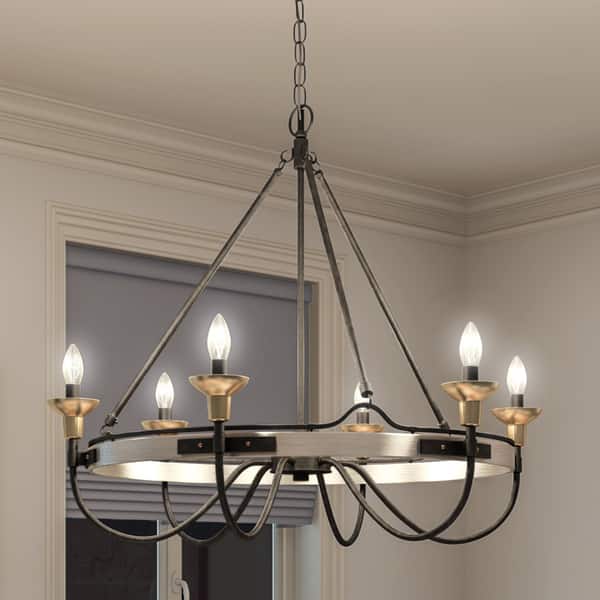Quoizel Castle Hill 6 Light Chandelier Free Shipping Quoizel Castle Hill 6 Light Chandelier Free Shipping
