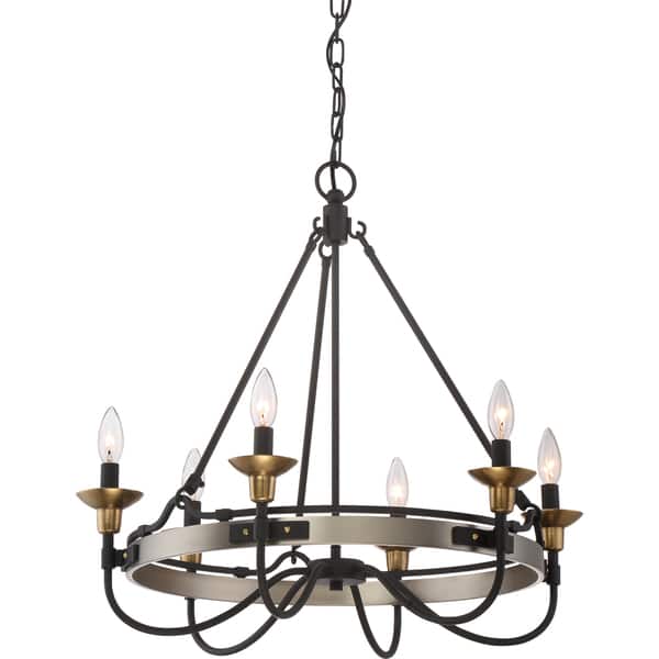 Quoizel Castle Hill 6 Light Chandelier Free Shipping Quoizel Castle Hill 6 Light Chandelier Free Shipping