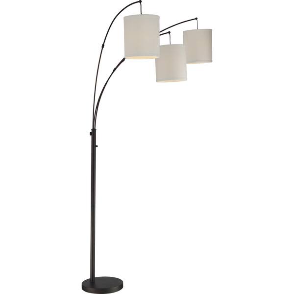 Shop Quoizel Overlook Oil Rubbed Bronze Finish Steel Floor Lamp