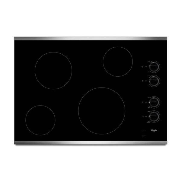 Shop Whirlpool 30 Inch Smoothtop Electric Cooktop Free Shipping