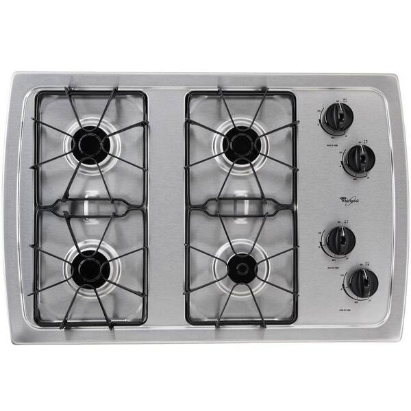 Shop Whirlpool 30 Inch Stainless Steel Gas Cooktop Free Shipping