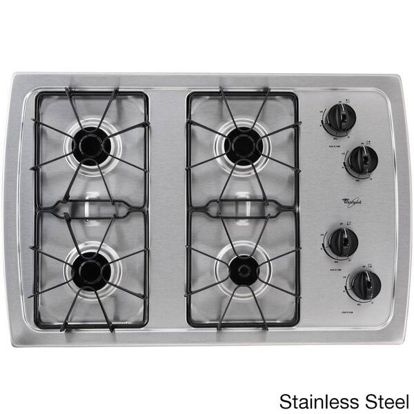 Shop Whirlpool 30 Inch Stainless Steel Gas Cooktop Free Shipping