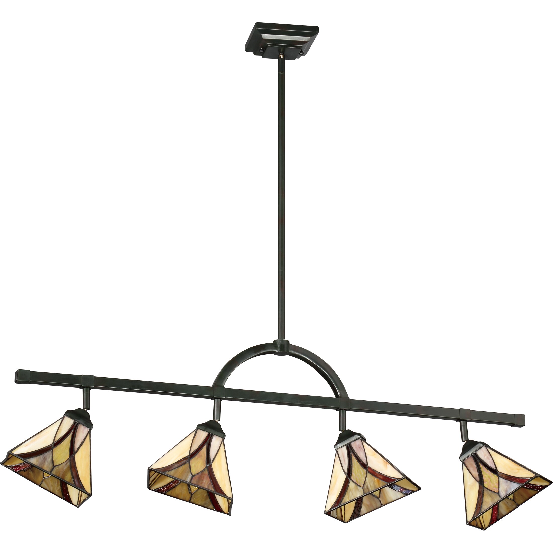 Quoizel Asheville Tiffany Style Fixed Track Light Quoizel Asheville Tiffany Style Fixed Track Light
