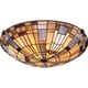 preview thumbnail 4 of 3, Quoizel Inglenook Tiffany-style Medium Floating Flush-mount Light Fixture
