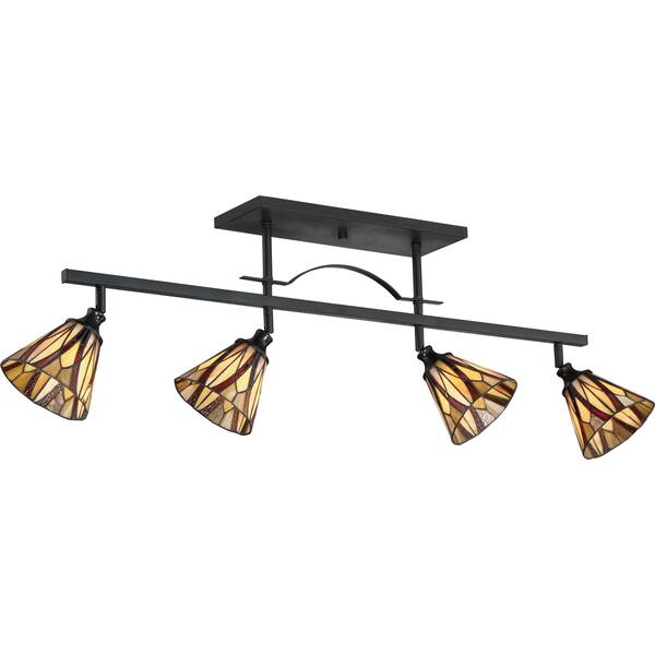 Quoizel Victory Tiffany Style Fixed Track Light Free Quoizel Victory Tiffany Style Fixed Track Light Free