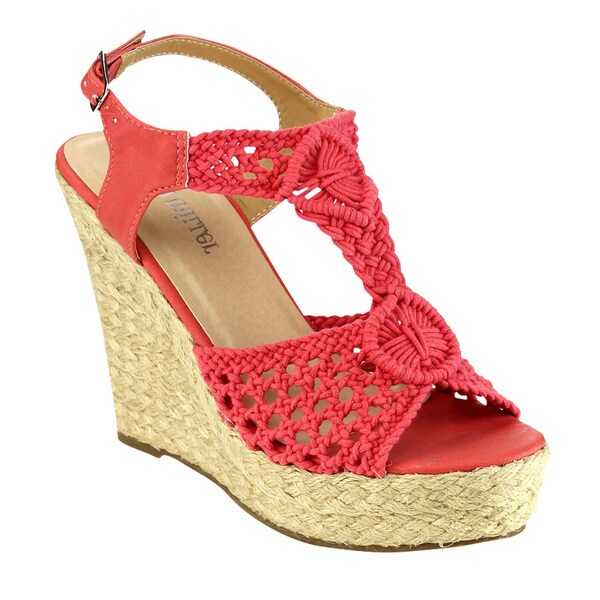 Olivia Miller T-strap Espadrille Wedges - Free Shipping Today ...