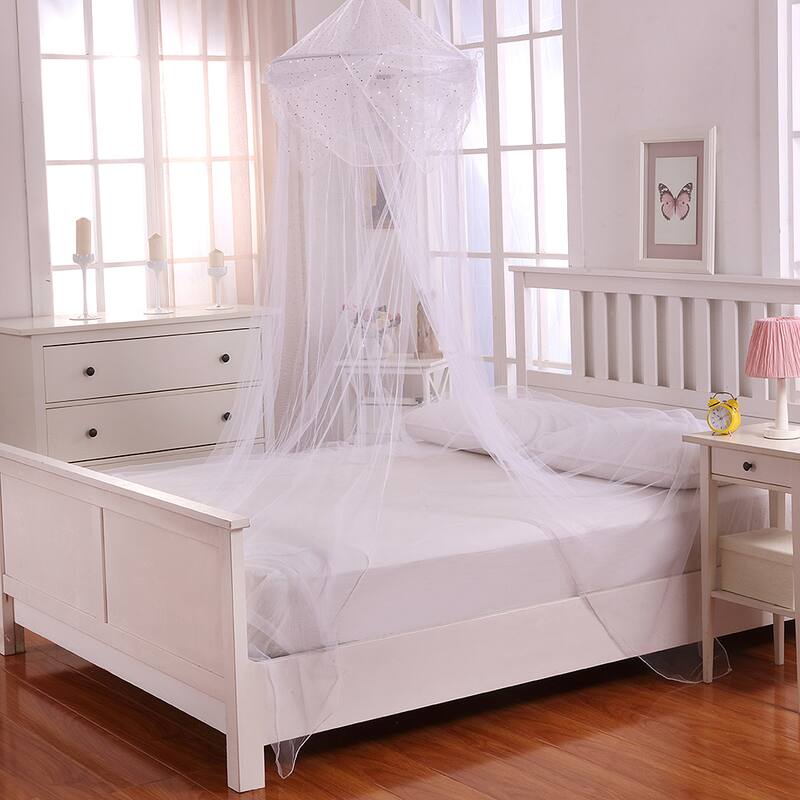 Raisinette Kids Collapsible Hoop Sheer Bed Canopy