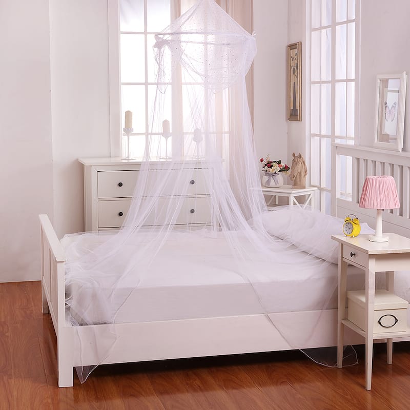 Raisinette Kids Collapsible Hoop Sheer Bed Canopy