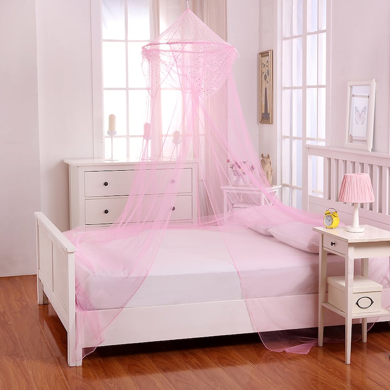 Raisinette Kids Collapsible Hoop Sheer Bed Canopy