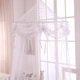 preview thumbnail 5 of 25, Buttons and Bows Kids' Collapsible Hoop Sheer Bed Canopy