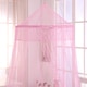 preview thumbnail 4 of 13, Sheer Galaxy Collapsible Hoop Kids Bed Canopy Pink