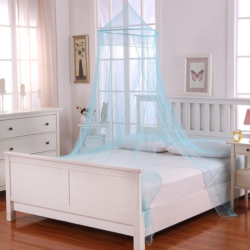 Sheer Galaxy Collapsible Hoop Kids Bed Canopy