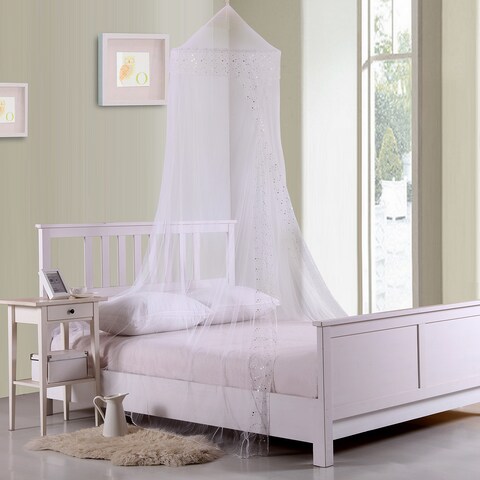 Sheer Galaxy Collapsible Hoop Kids Bed Canopy