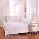 preview thumbnail 15 of 13, Sheer Harlequin Collapsible Hoop Kids Bed Canopy