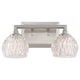 preview thumbnail 1 of 1, Quoizel Platinum Collection Serena 2-light Bath Fixture - Brushed Nickel